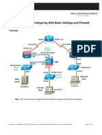 Chapter 10 Lab A: Configuring ASA Basic Settings and Firewall Using CLI