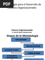 Metodología para El Desarrollo de Estudios Organizacionales