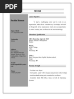 Sachin Resume