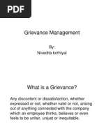 Grievance System