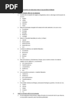 Preguntas de Biologia para Evaluación Estándar