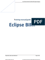 Manual & Guide For BIRT Eclipse Report Designer