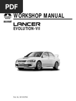 Mitsubishi Evo Vii Workshop Manual