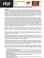 Instructivo para Elaborar La M I A para Proyectos de Fraccionamientos Lotificaciones y Unidades Habitacionales