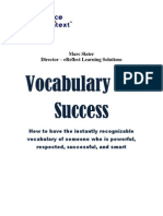 Vocabulary For Success