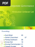 Corporate Governance: Hindustan Unilever LTD