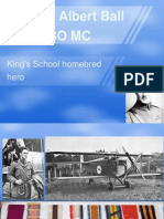 Captain Albert Ball Vco Dso MC: King's School Homebred Hero