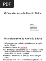 Financiamento Da Atenção Básica