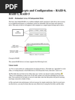 RAID Concepts and Configuration