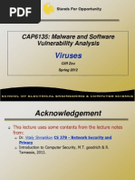 CAP6135: Malware and Software Vulnerability Analysis: Viruses