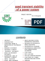 MATLAB-Based Transient Stability Analysis of A Power System