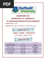 Importance of Durability in Use of Garment
