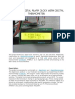 LCD Based Digital Alarm Clock With Digital Thermometer: Description