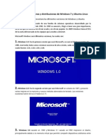 Diferentes Versiones y Distribuciones de Windows 7 y Ubuntu Linux