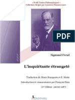 Freud - L'inquiétante Étrangeté, Long Commentaire Puis Texte Traduit