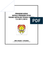 Program Kerja Kepala Program Studi