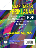 Buku "Dasar-Dasar Periklanan" - Kanaidi (ISBN: 978 602 18862 2 9) - 2011