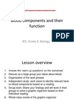 Blood Components and Their Function: BIS, Grade 8, Biology