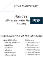 Descriptive Mineralogy: Halides