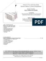 Danby DAC 5110M Air Conditioner Manual