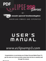 Eclipse 200 Manual