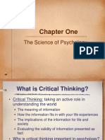 Chapter One: The Science of Psychology