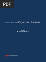 Forecast Model Using Regression Analysis