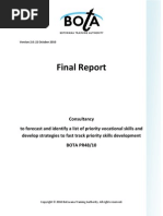 Final Report - Priority Vocational Skills