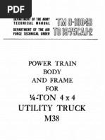 ARMY TM 9-1804 Power Train Body Frame .25ton 4X4 Truck M38 Jul52