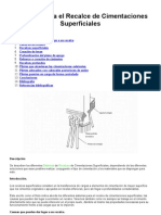 Sistemas para El Recalce de Cimentaciones Superficiales