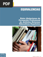 Equivalencias Entre Titulaciones FP.2012