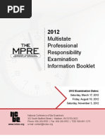 Multistate Professional Responsibility Examination Information Booklet