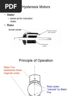 Hysteresis Motors: - Stator