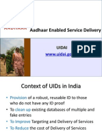 Aadhaar Enabled Service Delivery: WWW - Uidai.gov - in