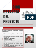 Selección de La Idea Del Proyecto