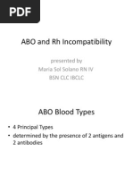 RH Disease and ABO Incompatibility