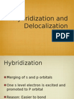 Hybridization and Delocalization