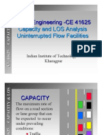 Capacity and LOS For Uninterrupted Flow - IITKGP