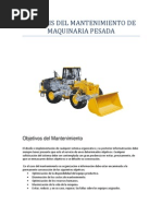 Analisis Del Mantto Maquinaria Pesada