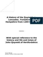 A History of The Quynelds in Lancaster, Yorkshire and Hampshire From 1260 To 1413