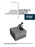 Crack Repair by Gravity Feed With Resin