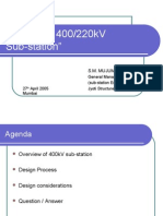 Design of 400-220kV Substation