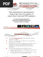 The Evaluation of Aerodynamic Drag of Go-Karts by Means of Coast Down Test and CFD Analysis