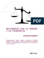 Informe Freedom Movimiento Por La Verdad y La Tolerancia