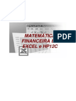 Matemática Financeira em EXCEL e HP12C