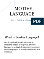 Emotive Language