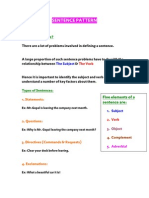 Sentence Pattern