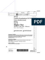 Higher Tier: London Examinations IGCSE