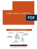 Como Usar o Luximetro