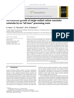 On-Substrate Growth of Single-Walled Carbon Nanotube Networks by An All-Laser Processing Route 2011